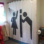 Cool shower curtain without a pallet