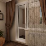Décor de fenêtre avec une porte de balcon