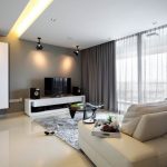 salon intérieur avec baie vitrée