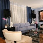 Salon design dans un style moderne