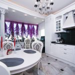 Rideaux de tulle violet français