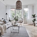 Intérieur de salon de style scandinave