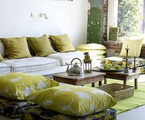 Coussins de sol pour le repos et la détente