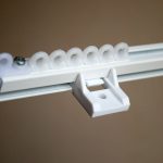 Simple aluminum curtain rail for ceiling fixing