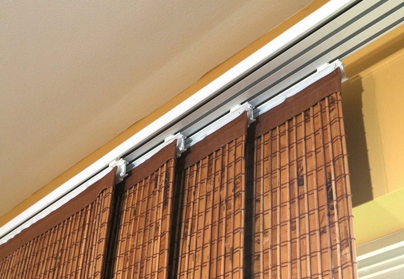 Aluminum curtain rod for Japanese curtains
