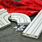 Plastic elements of the cornice of the ceiling type