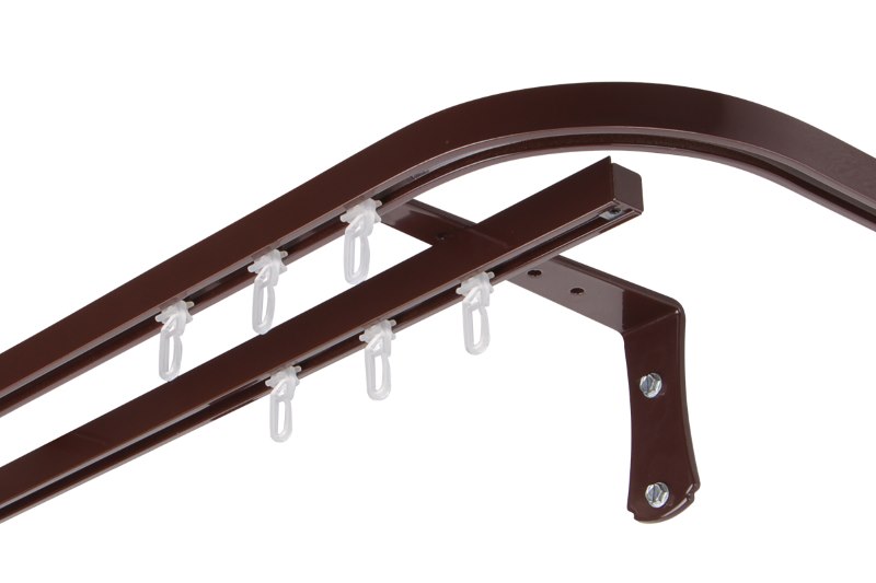 Simple two-row eaves with fastening on the wall