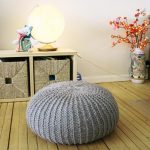 Pouf rond pour s'asseoir confortablement sur le sol