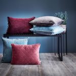 Doux oreillers décoratifs en velours