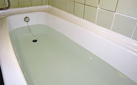 Water in the bathroom