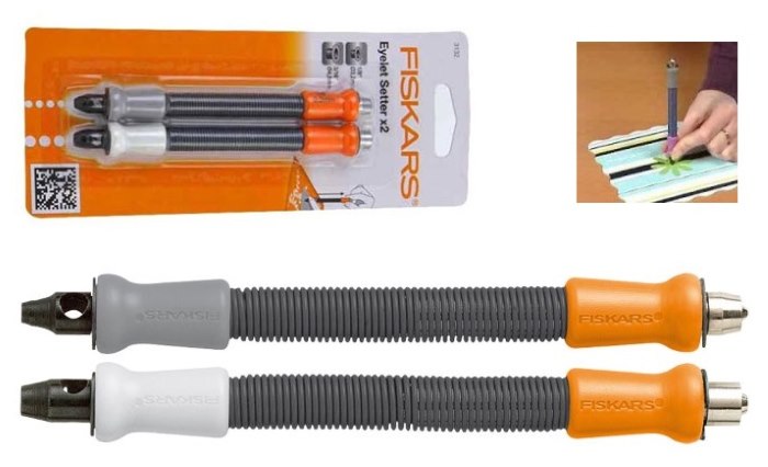 Oeillets d'installation manuels Fiscars pour le carton et le papier