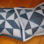 Taies d'oreiller en technologie patchwork de triangles