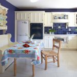Nappe inhabituelle pour une cuisine confortable