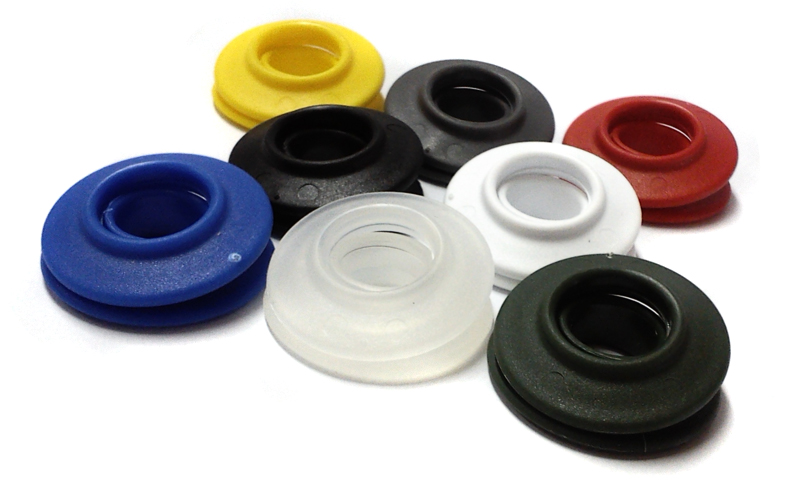 Oeillets en plastique multicolores pour bannières