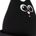 Oreiller anti-stress chat noir