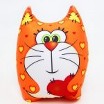 Oreiller anti-stress Chat amoureux