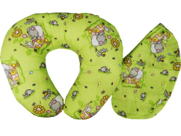 Coussin d'alimentation avec housse