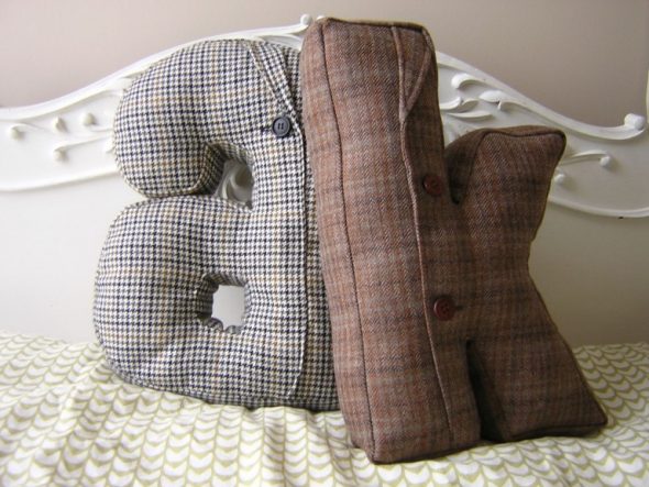 Lettre coussin