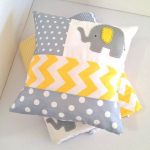 Patchwork oreillers avec éléphant