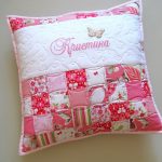 Oreiller avec broderie de nom