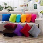 Taies d'oreiller moelleuses de différentes couleurs