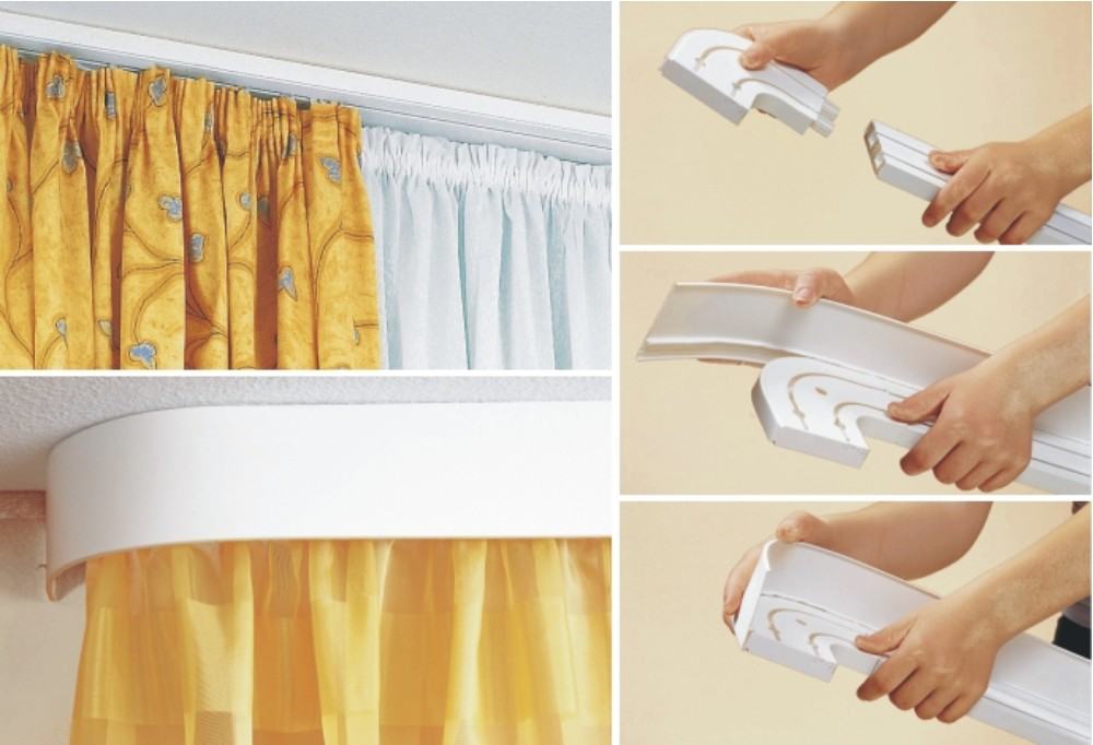 Assembling the ceiling cornice with a turn