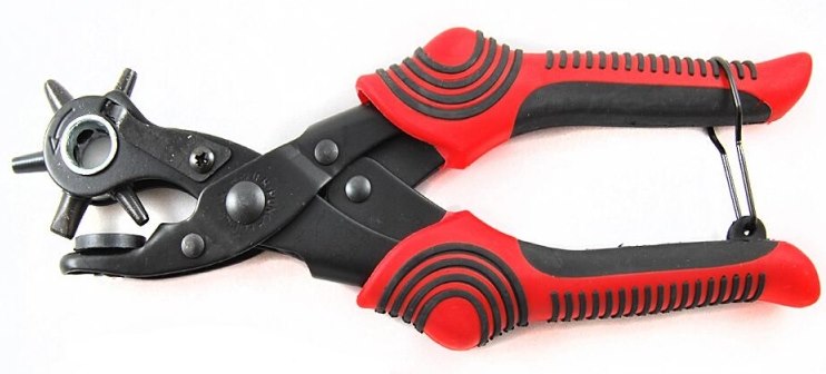Red-handled punch pliers
