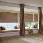 Straight drapes on the cornice under the ceiling
