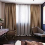 Long curtains of thick material