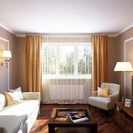White furniture in the design of the hall