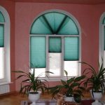 Arched blinds on custom windows