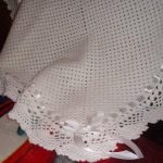 Plaid ajouré blanc