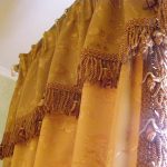 Lambrequin Decor Avec Frange Monochrome