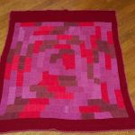 Couverture unie rose clair 10 boucles