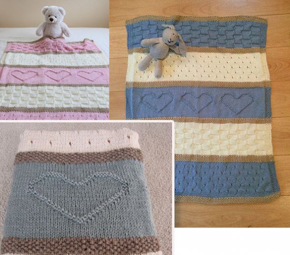 Couvertures bébé avec trois images