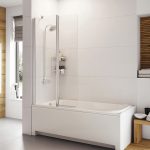 Duşlu beyaz banyo