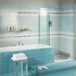 Mavi tonlarda banyo tasarımı