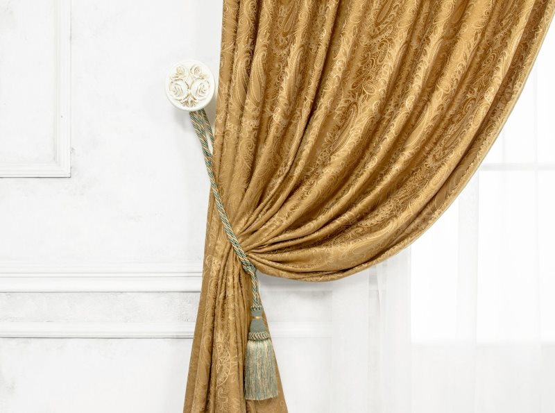 Le décor du rideau de soie simple pickup