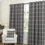 Checkered Curtains on Grommets