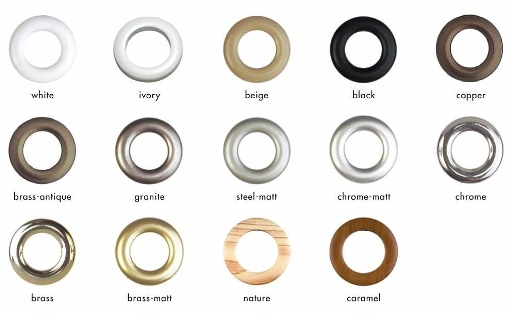 The most common rings for curtains