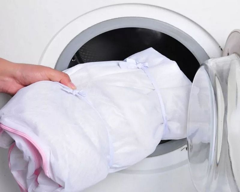 Laver le tulle délicat dans un sac spécial