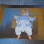 Couverture bébé petite couverture 10 boucles
