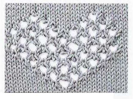 Motif coeur de picot