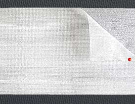 Tape for curtains with double-sided thermo-layer