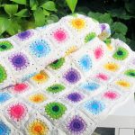 Fait à la main - couverture au crochet vintage