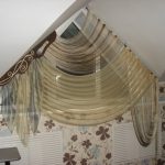 Chic light curtains on triangular windows