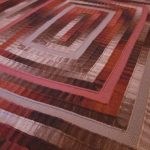 Plaid rectangulaire Posh avec modulations dans les tons marron-gris