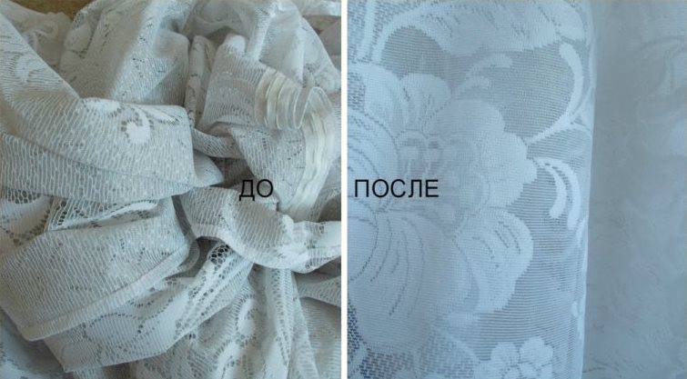 Un exemple de nettoyage de tulle en solution saline