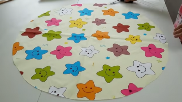 Couper un cercle en tissu