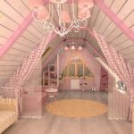 Curtains for triangular windows for a child's room